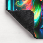 Künstlerische Schlange Mousepad (Ecke)