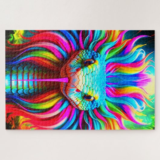 Künstlerische Schlange Puzzle (Horizontal)