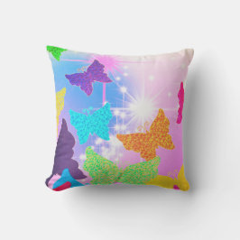 Künstlerische Schmetterlinge Kissen