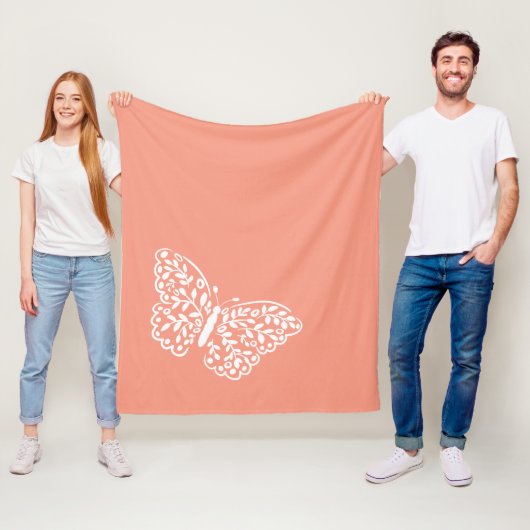 Künstlerische Schmetterlingsfarbe Fleecedecke (Beispiel)