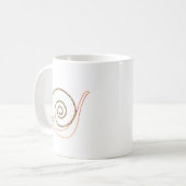 Künstlerische Schnecke Kaffeetasse (Vorderseite Links)