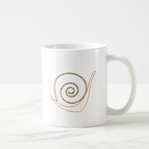 Künstlerische Schnecke Kaffeetasse