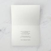 Künstlerische Schneemannsforst Illustration Weihna Feiertagskarte (Innenseite)