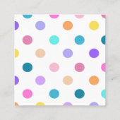 Künstlerische Schwarz-weiße moderne Visitenkarte (Rückseite)