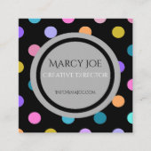 Künstlerische Schwarz-weiße moderne Visitenkarte (Vorderseite)