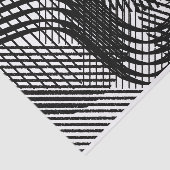 Künstlerische Schwarz-weiße Wavy Line Muster Textu Seidenpapier (Ausschnitt)