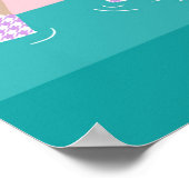 Künstlerische Schwimmer Illustration Weihnachtsfei Poster (Ecke)