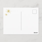 Künstlerische Schwimmer Illustration Weihnachtsfei Postkarte (Rückseite)