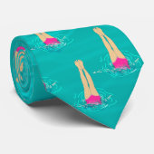 Künstlerische Schwimmer - Schwimmen unter Wasser Krawatte (Gerollt)