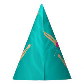 Künstlerische Schwimmer - Schwimmen unter Wasser Partyhütchen (Rückseite)