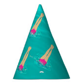 Künstlerische Schwimmer - Schwimmen unter Wasser Partyhütchen (Rechts)