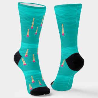 Künstlerische Schwimmer - Schwimmen unter Wasser Socken