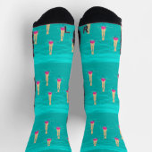 Künstlerische Schwimmer - Schwimmen unter Wasser Socken (Oben)