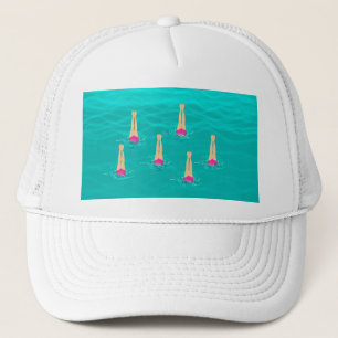 Künstlerische Schwimmer - Schwimmen unter Wasser Truckerkappe