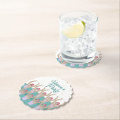 Künstlerische Schwimmer Synchro Baden Geburtstagsp Untersetzer (Vor Ort)