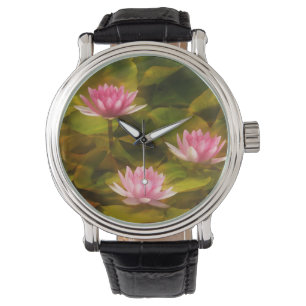 Künstlerische Seerosen, Kalifornien Armbanduhr