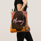 Künstlerische Silhouette Memory Personalisierte Tr Tasche (Von Nahem)