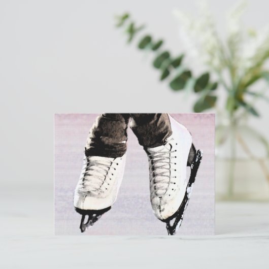 Künstlerische Skate Postkarte (Stehend Vorderseite)