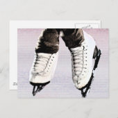 Künstlerische Skate Postkarte (Vorne/Hinten)