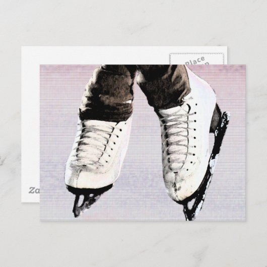 Künstlerische Skate Postkarte (Vorne/Hinten)