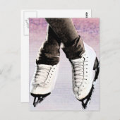 Künstlerische Skate Postkarte (Vorne/Hinten)