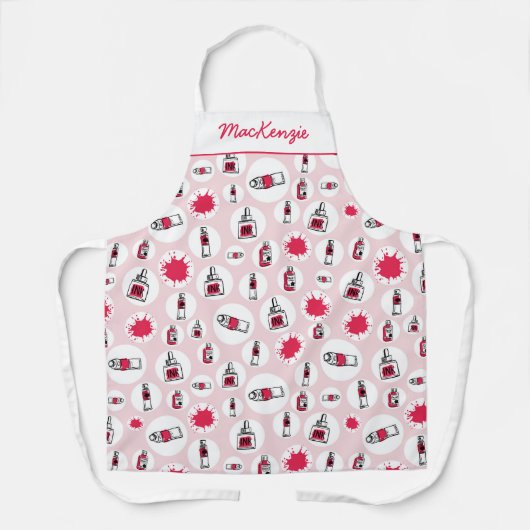 Künstlerische Smock Art liefert Muster Personalisi Schürze (Vorderseite)