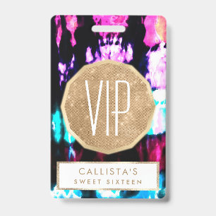 Künstlerische Sommer Teal Schwarz Bunt Bindung Mus Ausweis