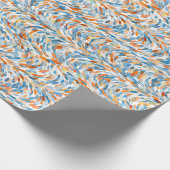 Künstlerische Sommerfarben - Farbmuster für Spritz Geschenkpapier (Ecke)