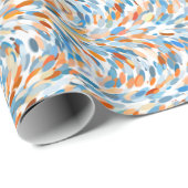 Künstlerische Sommerfarben - Farbmuster für Spritz Geschenkpapier (Rolleneckpunkt)