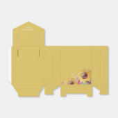 Künstlerische Sonnenblume Romantische Kalligrafie Geschenkschachtel (Ungefaltet)