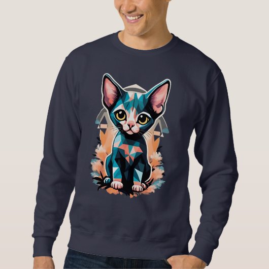 Künstlerische Sphynx Sweatshirt (Vorderseite)