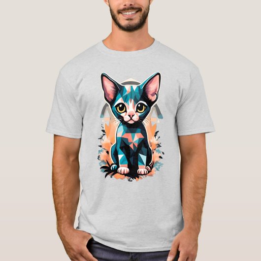 Künstlerische Sphynx T-Shirt (Vorderseite)