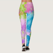 Künstlerische Splash: Leggings Wasserfarbensplash (Rückseite)