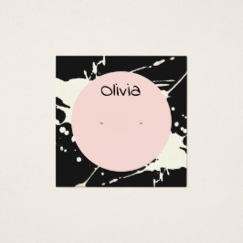 Künstlerische Spritzer Gestüt-Erring-Display-Karte