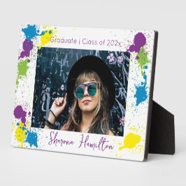 Künstlerische Spritzfarbe Chic Abschluss 5x7 Deskt Fotoplatte