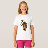 Künstlerische Stalking Tiger Art T-Shirt (Vorne ganz)