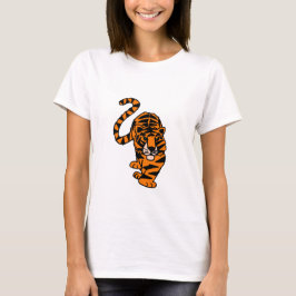 Künstlerische Stalking Tiger Art T-Shirt