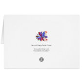 Künstlerische Starflower Karte (Rückseite Horizontal)