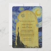 Künstlerische Starry Night Wedding Einladung (Vorderseite)