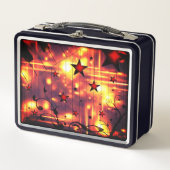 Künstlerische Sterne Metall Brotdose (Vorderseite)