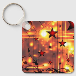 Künstlerische Sterne Schlüsselanhänger