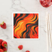 Künstlerische Streifen Serviette (Beispiel)