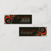 Künstlerische Ströme dunkler Visitenkarte (Vorne/Hinten)