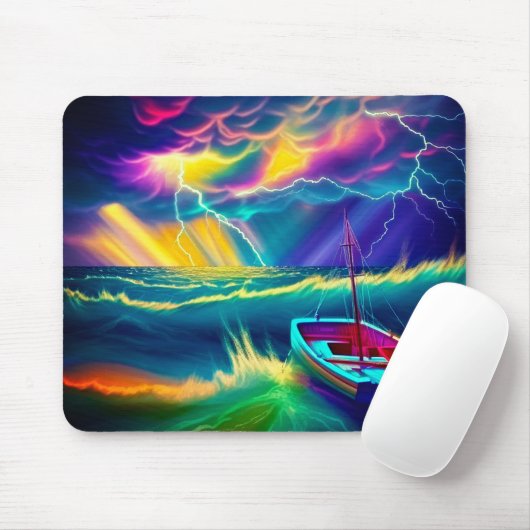 Künstlerische Sturmszene Mousepad (Mit Mouse)