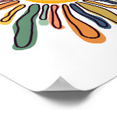 Künstlerische Sun Poster (Ecke)