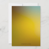 Künstlerische Sunset Lake Butterfly Hochzeit Einla Einladung (Rückseite)