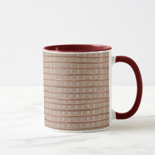 Künstlerische Tan Burlap-Malerei benutzerdefiniert Tasse