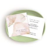 Künstlerische Tan Wasserfarbe Abstrakt gestrichene Quadratische Visitenkarte