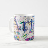 Künstlerische Tasse chaotische Kunst (Vorderseite Links)