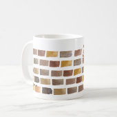 Künstlerische Tasse in den Erdton-Farben (Vorderseite Links)